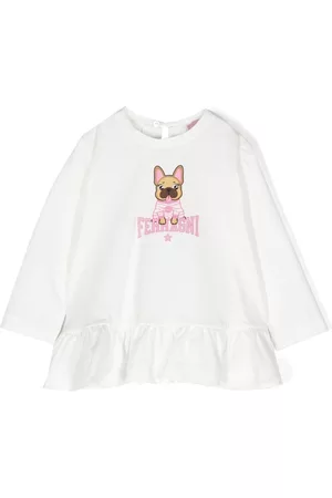 Chiara Ferragni Playera manga larga con logo estampado