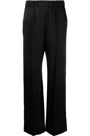 Jil Sander Pantalones anchos con efecto satinado
