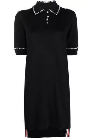 Thom Browne Vestido estilo playera tipo polo con ribete en contraste