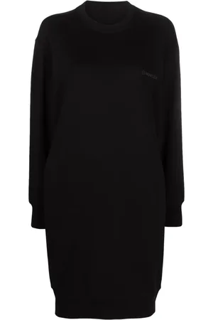 Moncler Vestido estilo sudadera con logo estampado