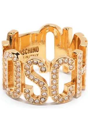 Moschino Anillo con detalle de strass