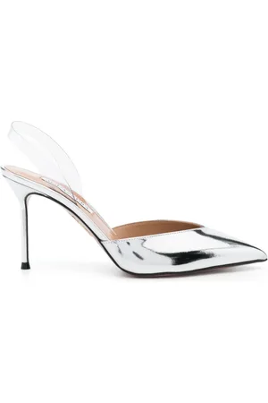 Aquazzura Zapatillas V Plexi con tacón de 90mm