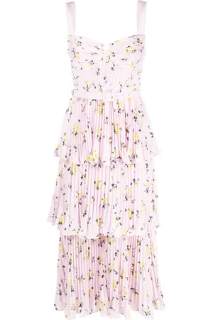 Self-Portrait Vestido midi con estampado floral