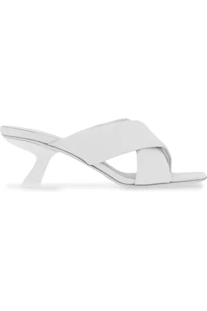 Salvatore Ferragamo Mules con tiras cruzadas y tacón de 55mm