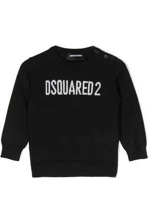 Dsquared2 Suéter tejido con logo de intarsia