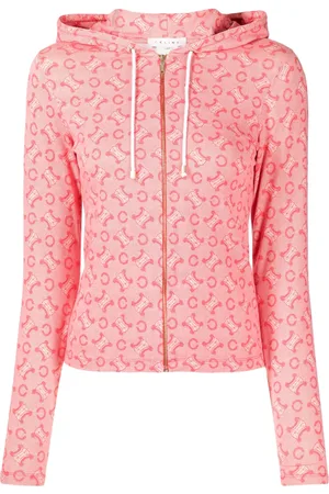 Céline Sudadera con monograma estampado y cierre 1990