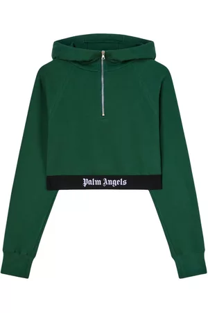 Palm Angels Hoodie con franja del logo