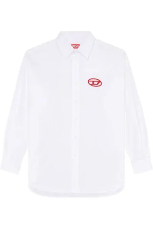 Diesel Camisa S-Dou-Plain con logo bordado