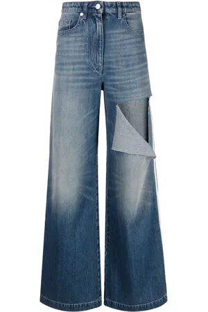 Peter Do Jeans anchos con detalles rasgados