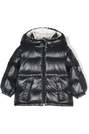 Moncler Abrigo capitonado con parche del logo