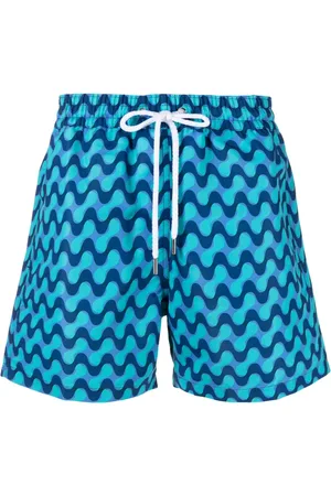 Frescobol Carioca Shorts de playa con ondas estampadas