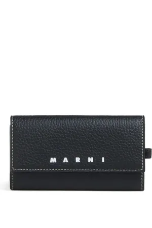 Marni Funda para llaves con placa del logo