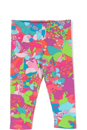 VERSACE Leggins Floral Summer
