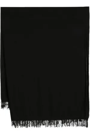 Rick Owens Bufanda tejida con detalle de flecos