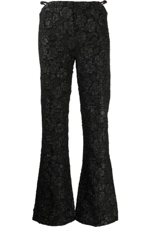 Ganni Pantalones acampanados en jacquard