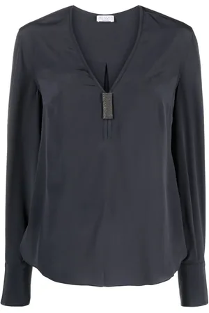 Brunello Cucinelli Blusa con detalle de cuentas