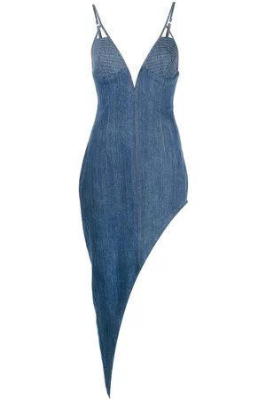 FLEUR DU MAL Vestido vaquero asimétrico
