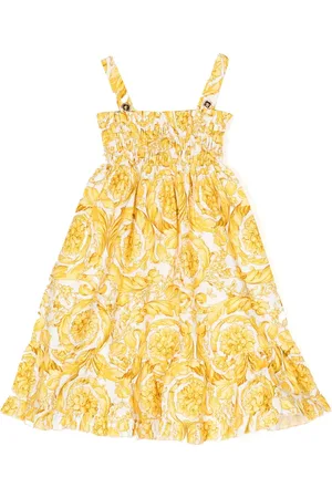 VERSACE Vestido sin mangas con estampado floral