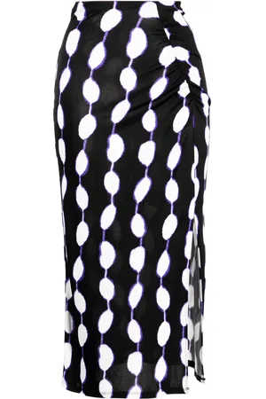 Diane von Furstenberg Falda Cybele midi con estampado gráfico