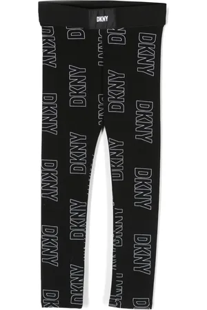 DKNY Leggins stretch con logo estampado