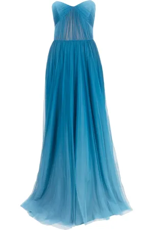 Ana Radu Vestido largo de organza con efecto degradado