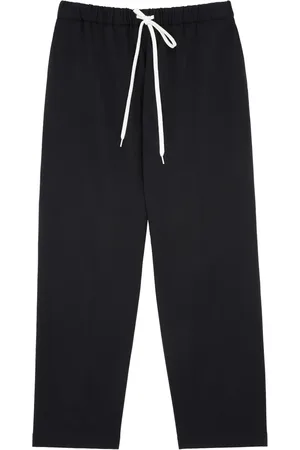 Maison Margiela Pantalones de vestir con cordones en la pretina