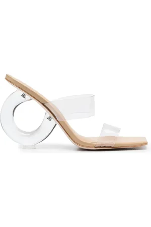 Cult Gaia Mules transparentes con tacón de 90mm