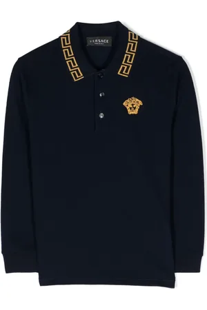 VERSACE Playera tipo polo Greca