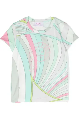 PUCCI Junior Playera con estampado calidoscópico