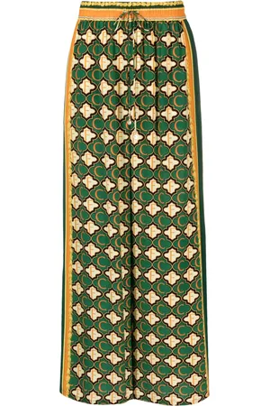 Camilla Pantalones palazzo con estampado geométrico