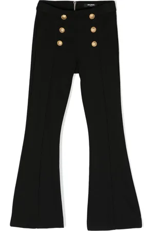 Balmain Pantalones acampanados con botones decorativos