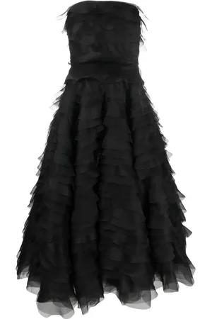 Ana Radu Vestido largo con volantes
