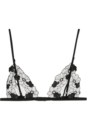 Kiki de Montparnasse Brasier estilo triángulo con bordado floral