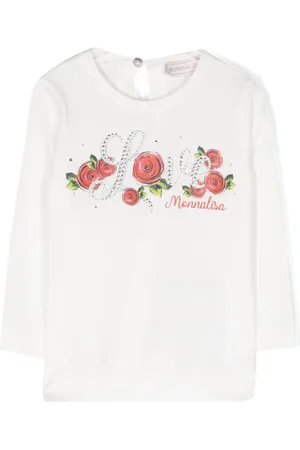 MONNALISA Playera con logo estampado