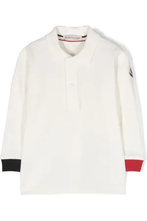 Moncler Playera tipo polo con parche del logo