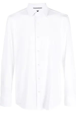 HUGO BOSS Camisa con cuello de pico