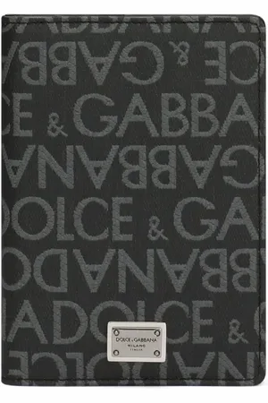 Dolce & Gabbana Tarjetero en jacquard con placa del logo