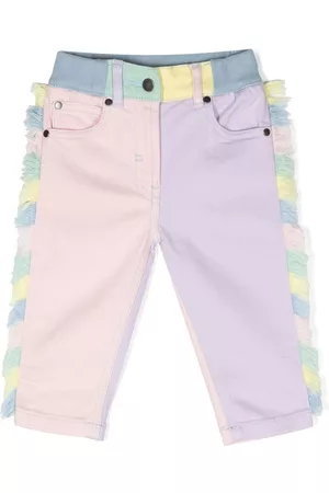 Stella McCartney Jeans deshilachados con diseño color block