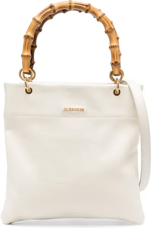 Jil Sander Tote con asa de bambú