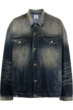 Vetements Chaqueta vaquera con efecto envejecido