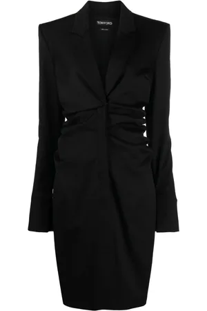 Tom Ford Vestido midi de vestir fruncido