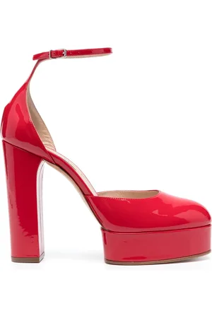Casadei Zapatillas de charol con tacón de 115mm