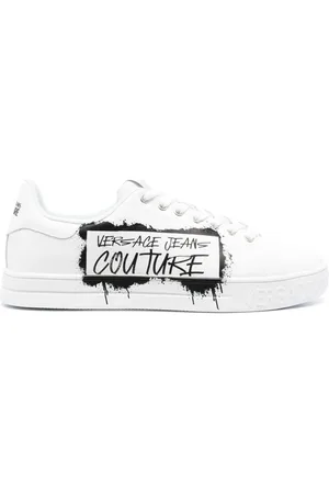 VERSACE Tenis bajos con logo estampado