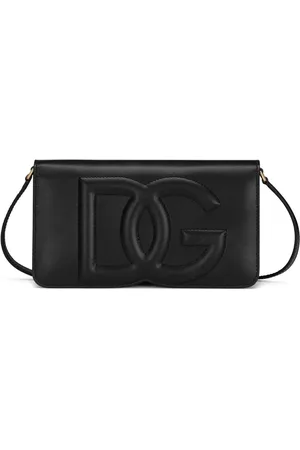 Dolce & Gabbana Bolsa para celular de piel con logo DG