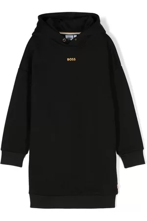 HUGO BOSS Vestido con capucha y logo estampado