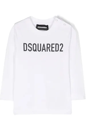 Dsquared2 Playera manga larga con logo estampado