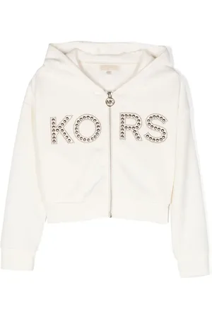 Michael Kors Cárdigan con capucha y apliques del logo