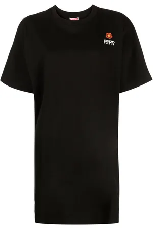 Kenzo Vestido estilo playera Boke Flower