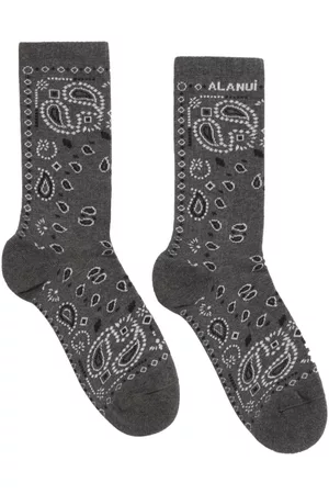 Alanui Calcetines tobilleros con motivo Bandana