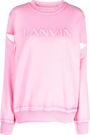 Lanvin Sudadera con cuello redondo y logo bordado